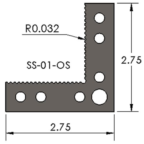 Инспекционный арсенал SS-01-OS Simple-Stop™ для Vision Serrated Edge