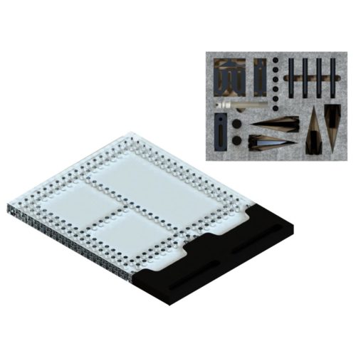 Инспекционный Арсенал SYSM4_DK200V01 Док 200 мм, поликарбонатная пластина плюс VIS-KIT-01M Basic Vision Kit (34 шт.)