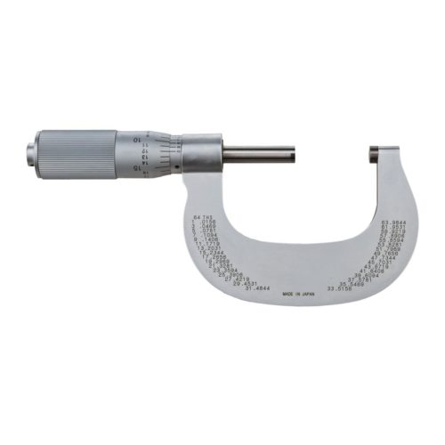Mitutoyo 101-118 Микрометр 1-2 дюйма с фрикционным барабаном и эталоном