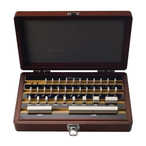 Mitutoyo 516-313-26 Дюймовый прямоугольный керамический мерный блок класса 00, набор из 35 шт.