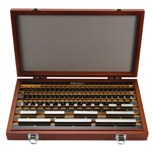 Mitutoyo 516-345-26 Метрический керамический прямоугольный мерный блок класса 00, набор из 87 шт.