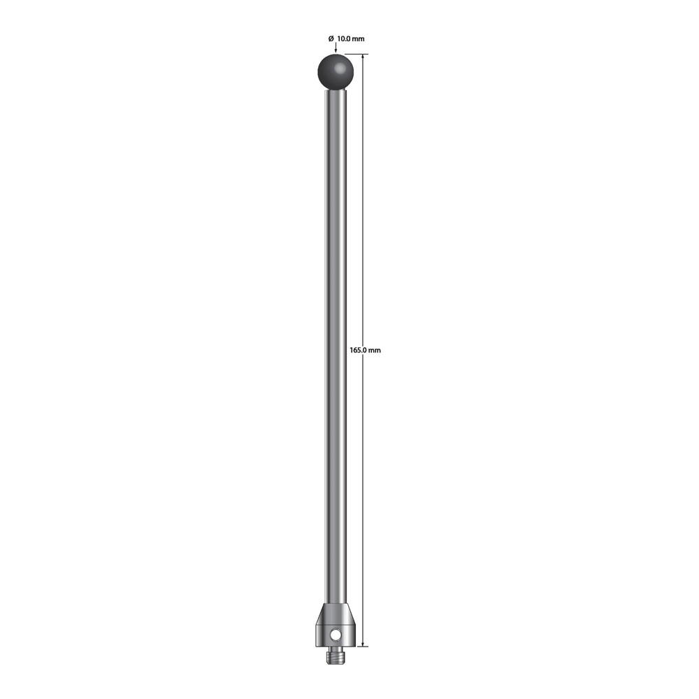 Q-Mark ATG-100165-SN M5 10 мм, наконечник из нитрида кремния, цилиндрический стилус, L 165,0 мм, EWL 152 мм
