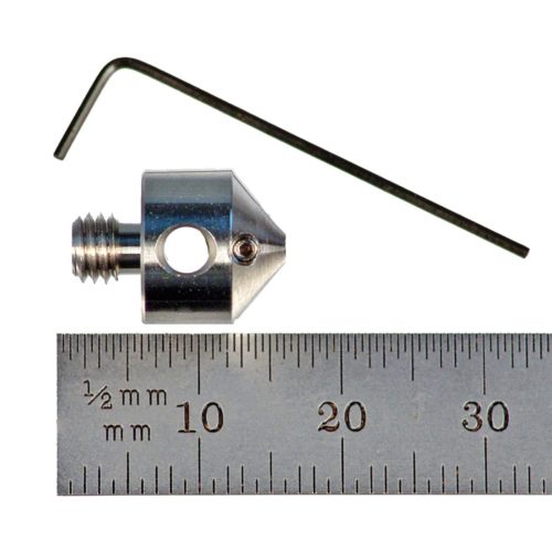 Q-Mark QC-150 Держатель стилуса, сталь, с резьбой М5. Удерживает один щуп без резьбы со стержнем диаметром 1,5 мм.