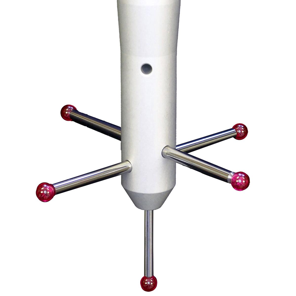 Звездообразный щуп Q-Mark STR-500 M5 с пятью рубиновыми шариками диаметром 5,0 мм, установленными на карбидных стержнях диаметром 3,5 мм