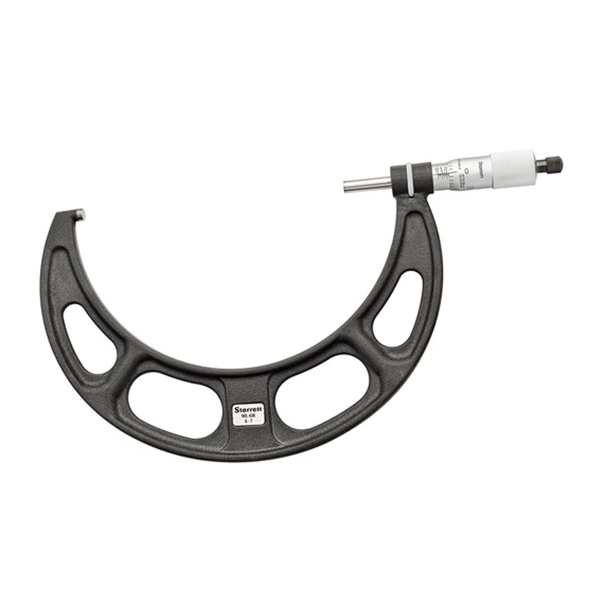 Микрометр Starrett T436.1XRL-7 6-7' .0001'-Храповая гайка Твердосплавный
