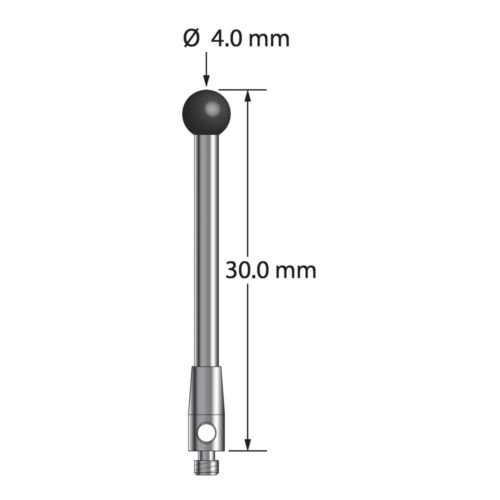 Q-Mark TM2-4030-SN M2 4 мм, наконечник из нитрида кремния, цилиндрический стилус, L 30,0 мм, EWL 23 мм