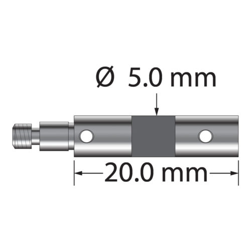Q-Mark VM3C-20-TX M3 XXT зажимная насадка, корпус из углеродного волокна и торцевые фитинги из титана