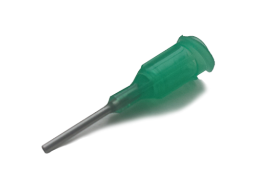 Игла-дозатор макароны 18Г 0,84 мм зеленая