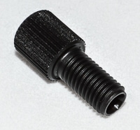 0100-1705- Безфланцевый черный полиоксиметиленовый фитинг для трубок 1/18.