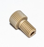 14-8820-016- Гайка, безфланцевая, короткая, 1/16 дюйма, PEEK, используется с системами продувки и улавливания AQUATek 100, ATOMX и Stratum.