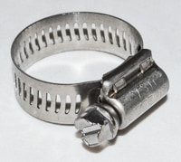 1400-1234- Hose clamp, used with G1099-80045, used with series 5973 gas chromatography/mass spectrometry systems, models 5973A, 5973N, and 5973-inert