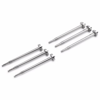 16-3631- Вал корзины, нижний сменный, включение/выключение вращения, электрополированная нержавеющая сталь, 3 зажима, USP, упаковка из 6 шт. Общая длина 21 дюйм, требуется верхний стержень приемника, номер детали 16-3613