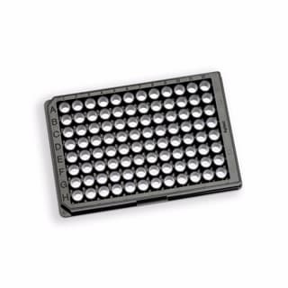 204626-100- Микропланшет для клеточной культуры/визуализации, черный полистирол, с прозрачным плоским дном, 96 лунок, 400 мкл на лунку, с крышкой и обработкой тканевой культуры, облученный, 32 штуки в упаковке. CELL PLT 96 400 ЧЕРНЫЙ PS TC КРЫШКА IRR 32/CS