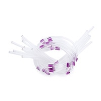 5041-2166- Peristaltic pump tubing, PVC, 3-stop with purple/purple tabs (2.06 mm id), 72 mm spacing, 15/pk