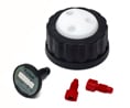 5043-1218- InfinityLab stay safe cap, GL45, 2 ports. Includes 2 fittings (3.2 mm) and 1 venting valve