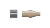 5065-4423- PEEK ferrule and stainless steel lock ring, for 0.8 mm tubings, 10/pk. use with screw 5063-6593