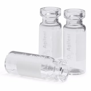 5182-0543- Флакон с обжимной крышкой, прозрачный, с местом для надписи, сертифицирован, 2 мл, 100 шт./уп. Размер флакона: 12 х 32 мм (крышка 11 мм).