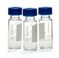 5182-0865- Vial pack, screw top, pre-assembled, clear vials with write-on spot, blue caps, certified, PTFE/silicone septa, 2 mL, 100/pk. Vial size: 12 x 32 mm (12 mm cap)