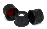 5183-4442- Крышка, винт 8-425, черная, красная перегородка из ПТФЭ/белого силикона, 100 шт./уп. Размер кепки: 8-425
