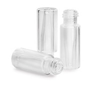 5188-5390- Vial, screw top, polypropylene, with glass insert, 250 µL, 100/pk. Vial size: 12 x 32 mm (12 mm cap)
