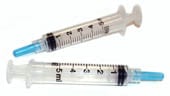 5188-5250- Syringes, plastic 5mL Luer-Lok, pk/2