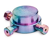 5190-6953- Tee, 1/16 in, stainless steel, inert, 1/pk