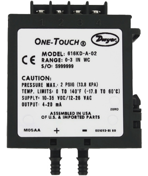 Dwyer 616KD-LR Differential Pressure Transmitter