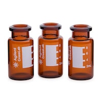 8010-0031- Obsolete. Vial, crimp top, headspace, 10 mL, amber, flat bottom, 100/pk Replaced by: 5067-0227