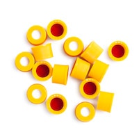 8010-0057- Устарело. Колпачок, винт, 8 мм, оранжевый, с предварительно прорезанной перегородкой из ПТФЭ/силикона, 100 шт/уп Заменяется на: 5183-4442