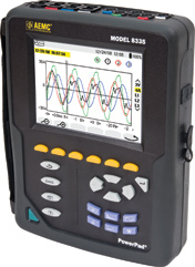 AEMC PowerPad 8335 Three-Phase Power Quality Analyzer