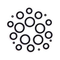 9910035200- Комплект уплотнительных колец для цилиндрического распылителя. Включает 5 комплектов уплотнительных колец, используемых в бочковых небулайзерах.