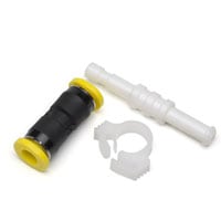 9910127800- Gas inlet connector, for concentric glass nebulizer used with ICP-OES. Includes Ezylok connector, gas hose adaptor, locking clamp.