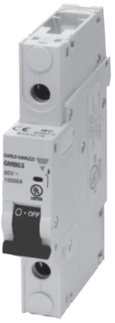 Миниатюрный автоматический выключатель Carlo Gavazzi GMB63
