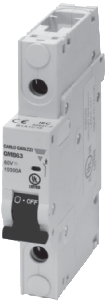 Миниатюрный автоматический выключатель Carlo Gavazzi GMB63