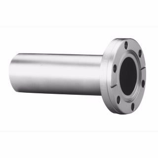 FNH0600S- Half nipple, 6.0 inch tube, 8.0 inch ConFlat flange, 5.50 inch long