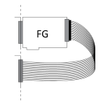 CRBW900 — BitFlow Karbon — кабель ввода-вывода с кронштейном для слота шины