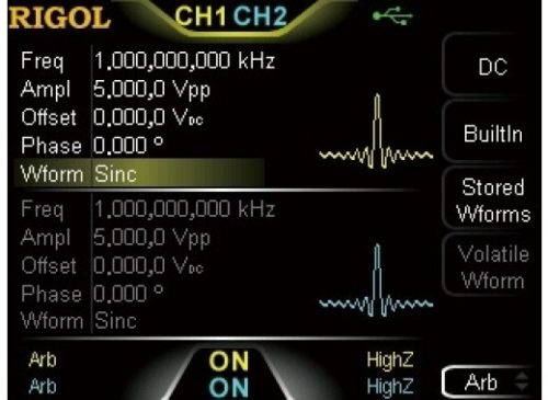 Rigol DG1000Z 16M Опция ведущей резервной памяти