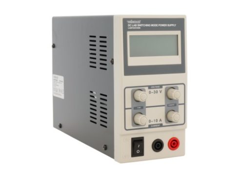 Источник питания 0–30 В, 0–10 А с ЖК-дисплеем (разъем безопасности)