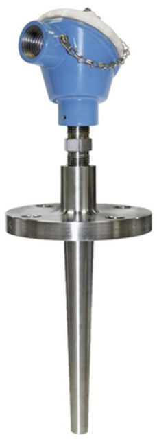 EH Modular TH14 RTD Thermometer in Flanged Thermowell