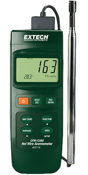 Термоанемометр Extech 407119 CFM с зондом длиной 3 фута