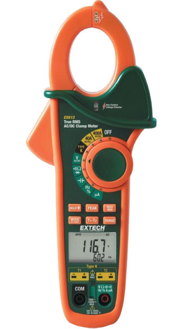 Измерительные клещи Extech EX613 с двойным входом