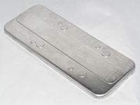 G1099-00015- Foreline pump tray, E2M1.5 and duo 2.5 pump oil pan, for gas chromatography/mass spectrometry foreline pumps, used with series 5973, 5975 and 5977, systems 5973A, 5973N, 5973inert, 5975A, 5975B, 5975C, 5975E and 5975T