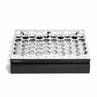 G1364-84544- Лоток для сбора фракций на 60 пробирок, наружный диаметр 25 мм. максимальная высота трубки для использования с: Препаративным коллектором фракций 1260 Infinity II (G1364E): 100 мм Сборщиком фракций для аналитических весов 1260 Infinity II (G1364F): 48 мм Биоинертным коллектором фракций 1260 Infinity II (G5664B): 48 мм