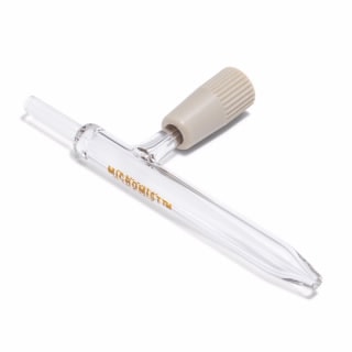 G3266-80005- Nebulizer, MicroMist, U-series with UniFit sample connector and threaded Direct Connection gas line, standard with Agilent 8900 Series ICP-MS. Borosilicate glass concentric nebulizer used as standard on Agilent x-lens ICP-MS instruments. Suitable for most sample types except those containing HF or suspended particulates.