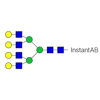 GKIB-310 — стандарт N-гликанов AdvanceBio InstantAB G4/A4G4 (ранее ProZyme). N-гликан (асиало-, галактозилированный тетраантенный комплекс N-гликан), меченный InstantAB, для использования в качестве качественного стандарта в таких приложениях, как жидкостная хроматография (ЖХ). Альтернативное название гликана: NA4.