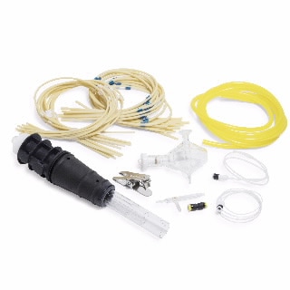 G8010-68008- Набор для ввода проб органических веществ на основе кетонов для ИСП-ОЭС Agilent серии 5000. Включает двухпроходную камеру распыления, циклоническую, стеклянную (номер по каталогу G8010-60256), распылитель Conikal, стеклянный, серии U (номер по каталогу G8010-60270), полуразборный инжектор диаметром 1,4 мм с легкой установкой горелки (номер по каталогу). G8010-60237), трубки для проб и отходов, марпрен, белый/белый (номер по каталогу 3710044200), синий/синий (номер по каталогу 3710044400) и устойчивые к растворителям трубки для отходов (номер по каталогу 3710035400).