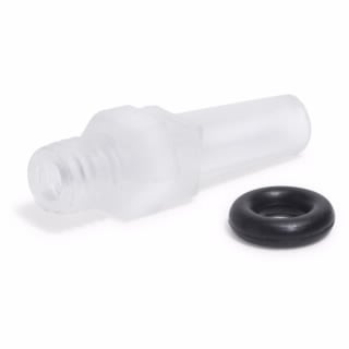 G8014-68007- Дренажный соединитель, 10/32UNF с разъемом Люэра, для камеры инертного распыления (номер по каталогу G8014-68002). Включает уплотнительное кольцо и прокладку Leur для дренажного фитинга камеры инертного распыления.