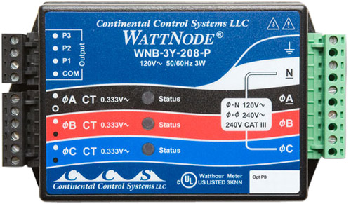 HOBO WattNode 1/2/3-фазный датчик кВтч типа «звезда»