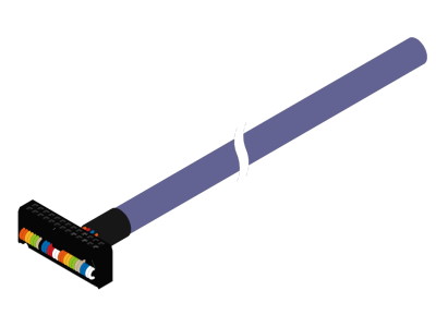 CELC201 — Leimac IC-MIL-26 — кабель ввода-вывода контроллера, 26-контактный