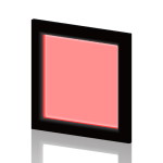 LTLC8020-R - Leimac IFHA-50R - Flat Dome Light, 50 x 50 mm, Red